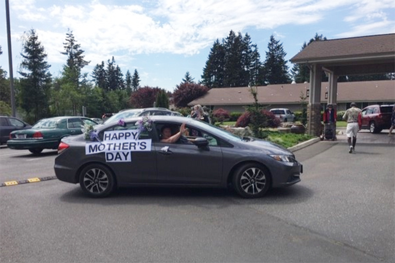 A car in the parade at Cottesmore of Life Care