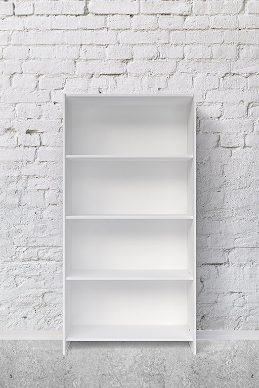 Bookshelf stock photo