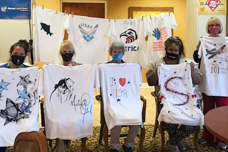 T-shirt designers at Life Care Center of Hixson 