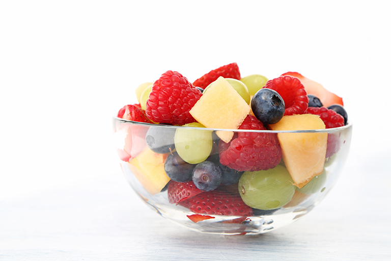 Fruit salad stock photo