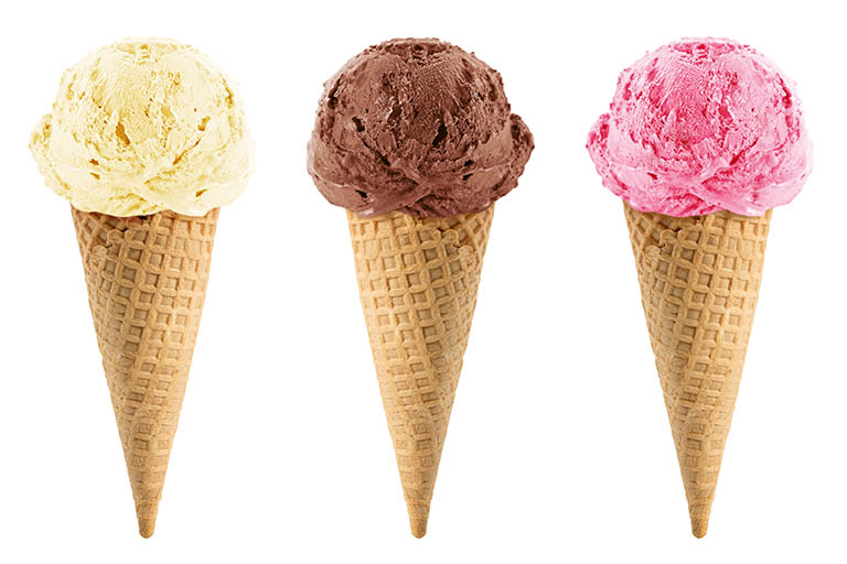 Ice cream stock photo