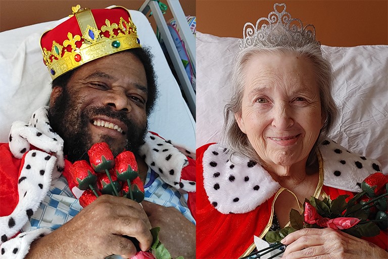 Howard Ross and Mary Stone, Valentine’s Day King and Queen at Cape Girardeau