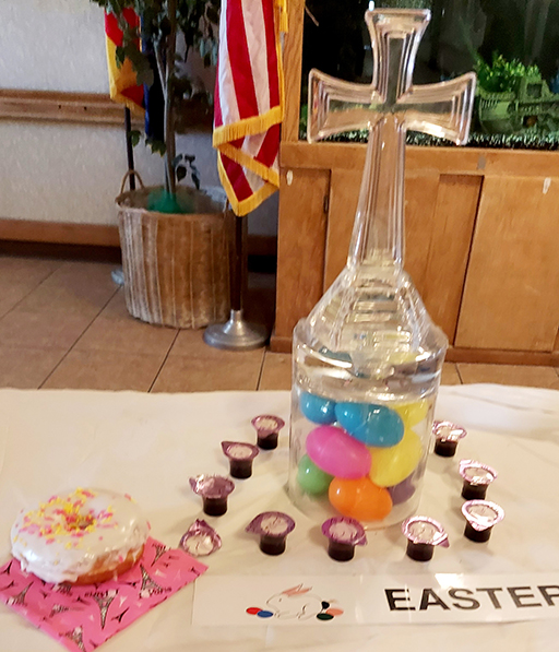 Communion sets at Life Care Center of Sierra Vista