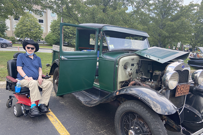 Resident Arthur Kurtz at Evergreen House