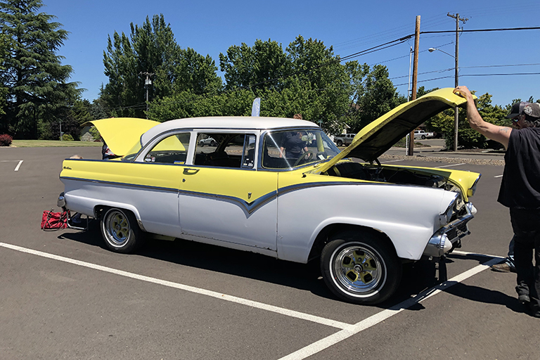 One of the cars at Life Care Center of McMinnville