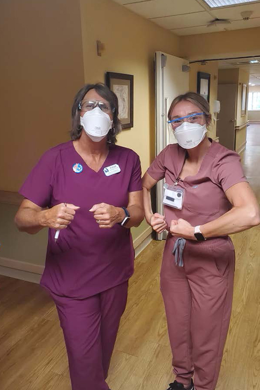 Pam Rawlinson, director of nursing, left; and Jennifer Fain, assistant director of nursing