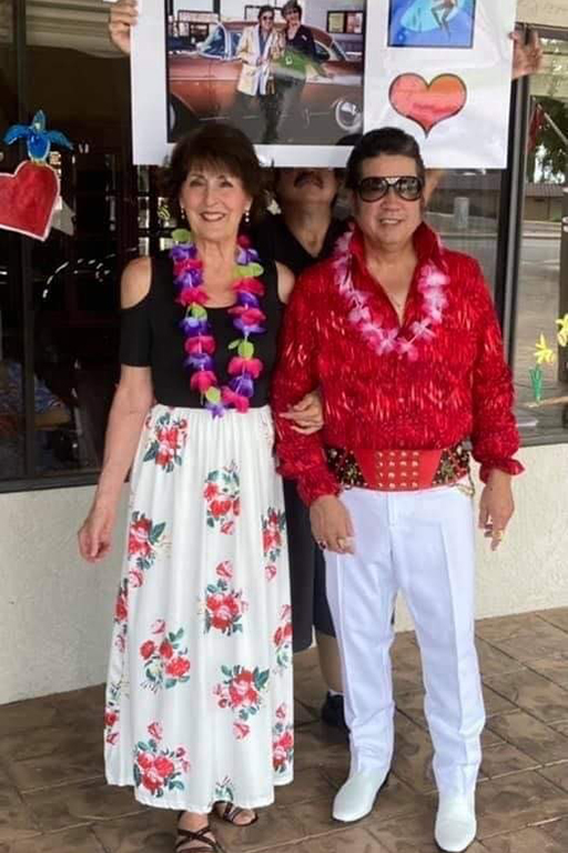 Elvis and Ann – aka entertainers Bernadette Tax and Paul Glaus