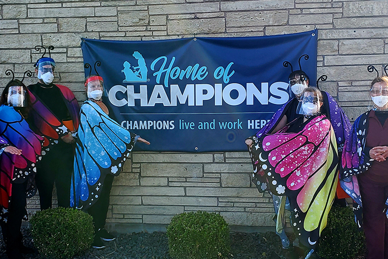 Associates in costume at LCC Boise