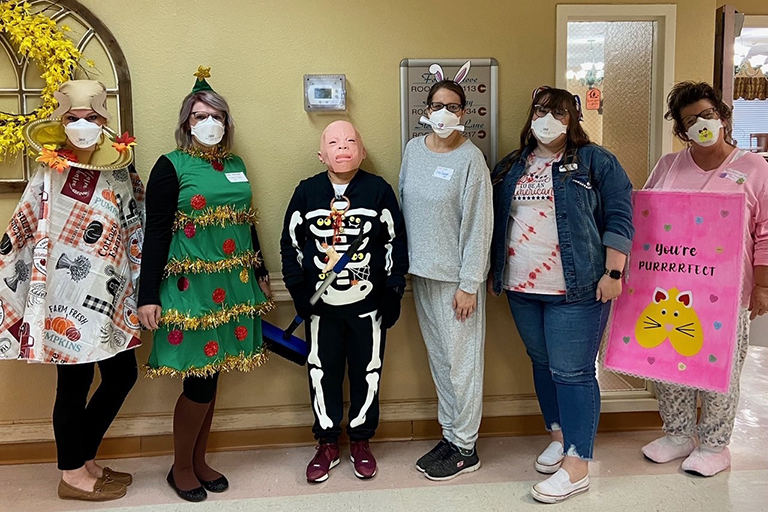 Holiday-themed costumes at LCC Bruceton-Hollow Rock