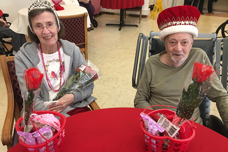 King and Queen Emily and Jack Raulston at Life Care Center of Morristown