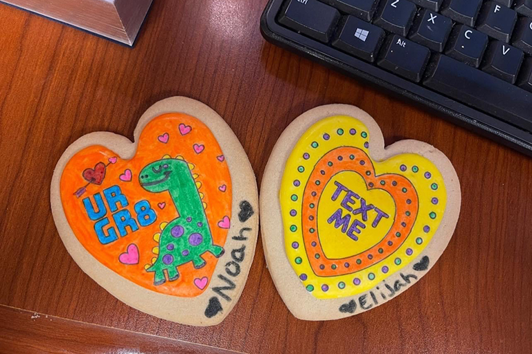 Custom-made cookies at Life Care Center of South Hill