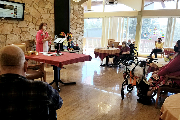 Easter service at Life Care Center of Federal Way