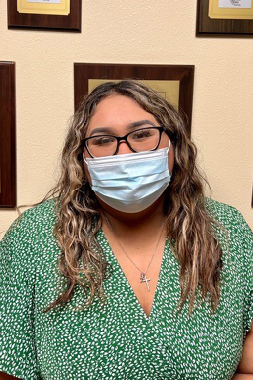 Mahalany Vargas, receptionist at Life Care Center of Yuma